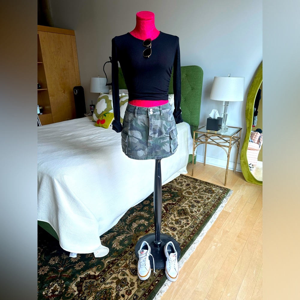 Camo Print Skirt